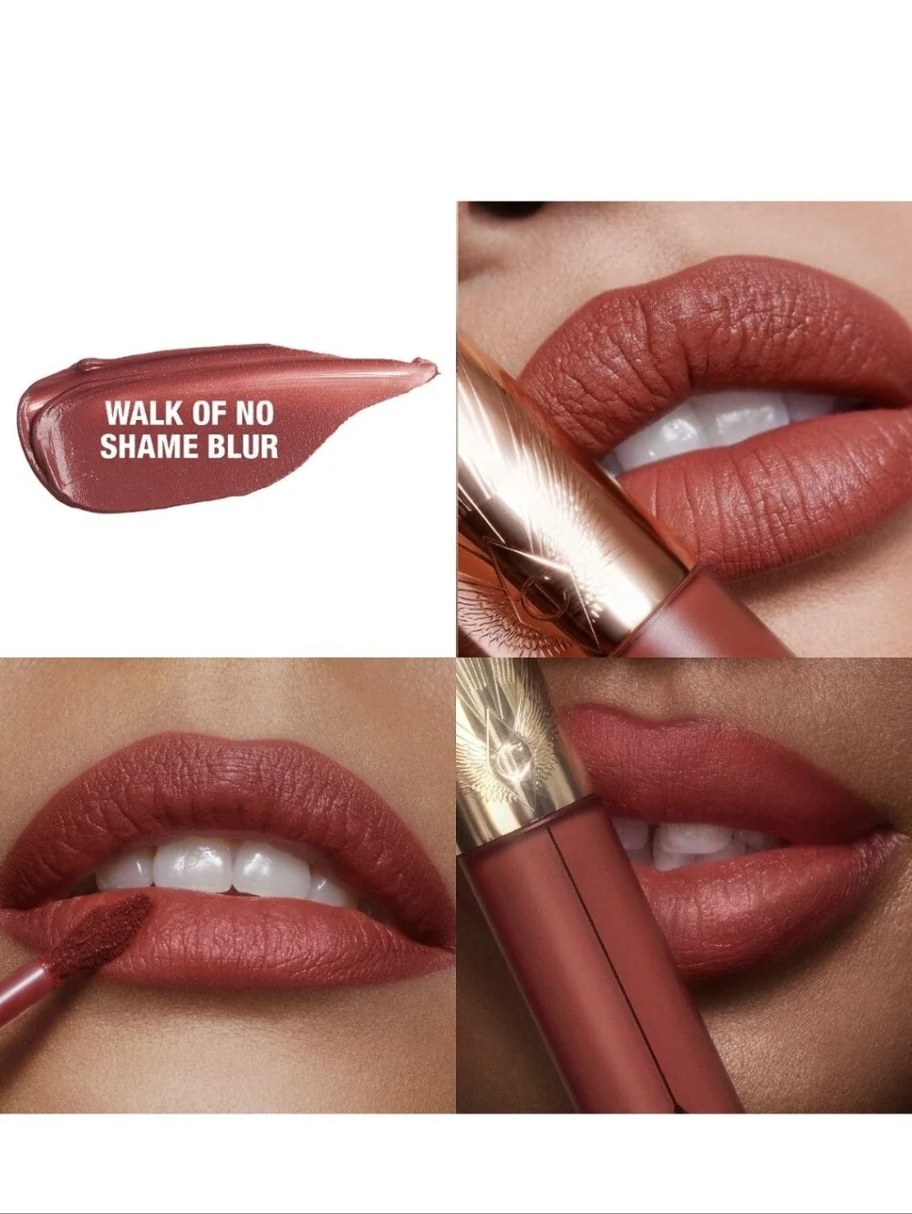 Charlotte Tilbury Airbrush Flawless Lip Blur Liquid Lip Walk Of No Shame NIB